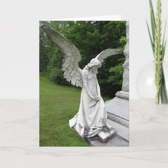 Tarjeta de felicitación inspiradora del ángel (Anverso)