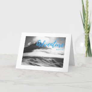 Tarjeta de felicitación Inspiradora en blanco "Adv