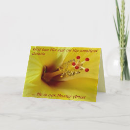 Tarjeta de felicitación Inspiradora "Floral Photo"