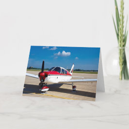 Tarjeta de felicitación Inspiradora para avión