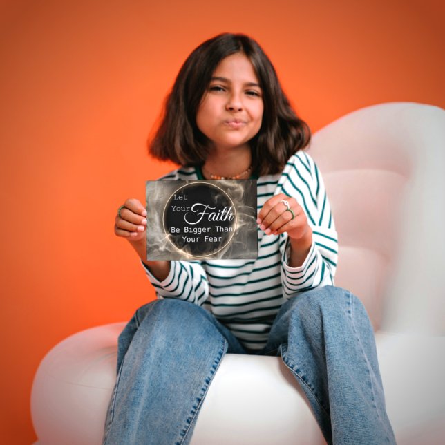 Tarjeta de felicitación Inspiradora por miedo a la (Subido por el creador)