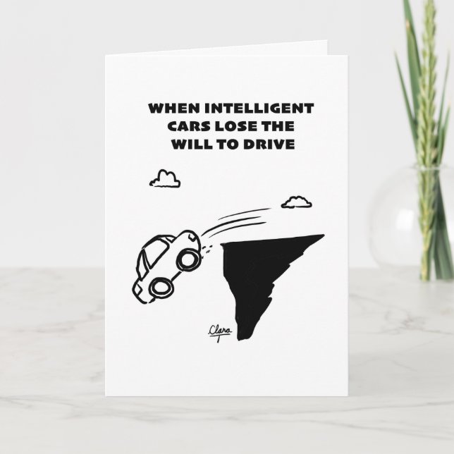 Tarjeta de felicitación inteligente del coche (Anverso)