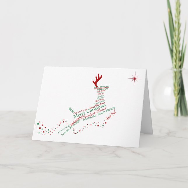 Tarjeta de felicitación internacional del navidad (Anverso)