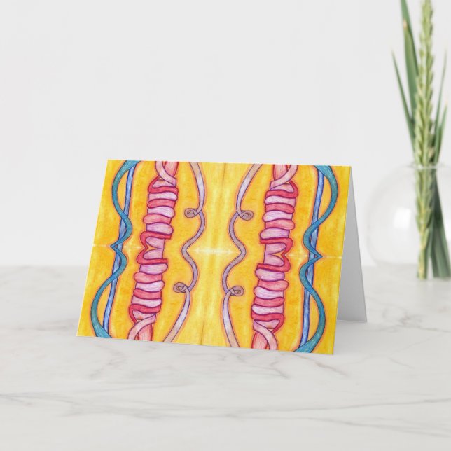 Tarjeta de felicitación intestinal (Anverso)