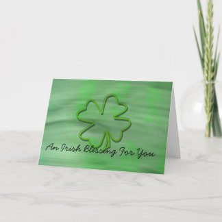 Tarjeta de felicitación irlandesa de la bendición