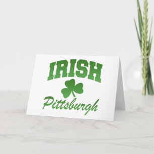 Tarjeta de felicitación irlandesa de Pittsburgh