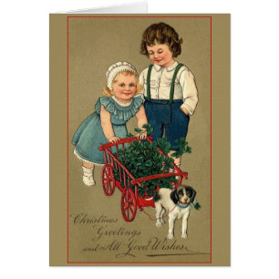 Tarjeta de felicitación irlandesa del navidad de