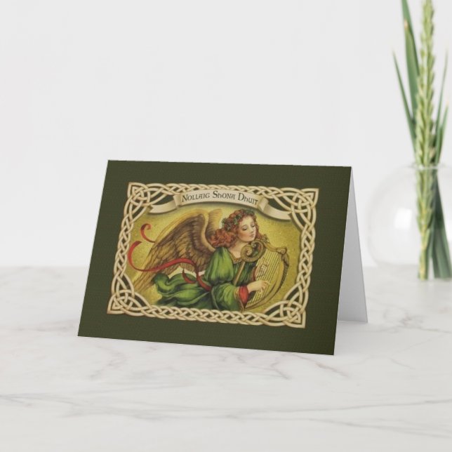 Tarjeta de felicitación irlandesa del navidad del (Anverso)