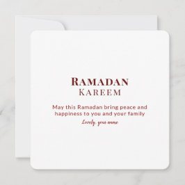 Tarjeta de felicitación islámica del Ramadán con i