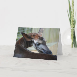 Tarjeta de felicitación "Itchy Okapi"
