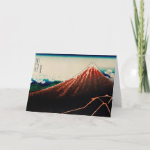 Tarjeta de felicitación JAPONESA de la MONTAÑA de