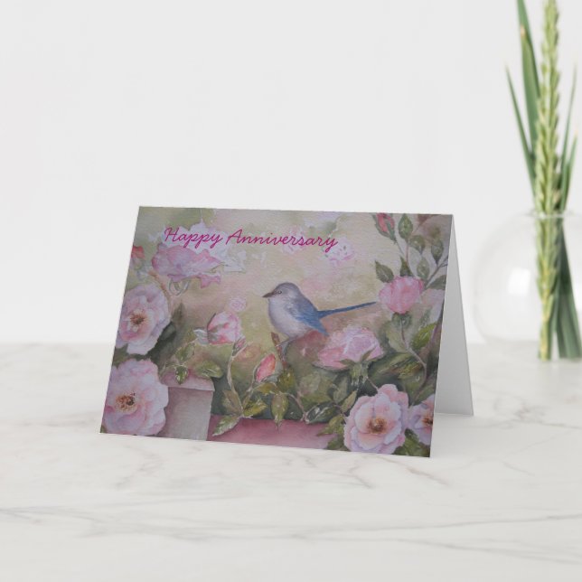 TARJETA de FELICITACIÓN - jardín de la primavera (Anverso)
