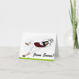 Tarjeta de Felicitación '¡Jesús Salva!' de Navidad