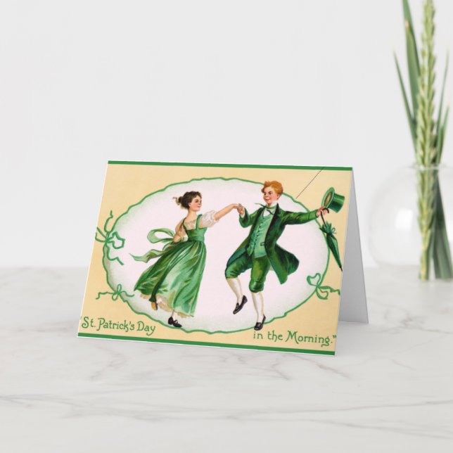 Tarjeta de felicitación Jig de Irlanda (Anverso)