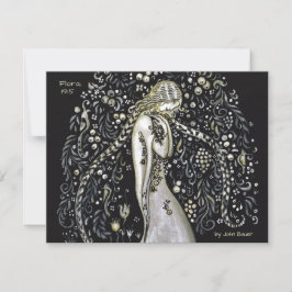 Tarjeta de felicitación John Bauer Flora CC1148 Ar