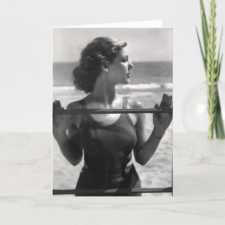 Tarjeta de felicitación joven de Loretta