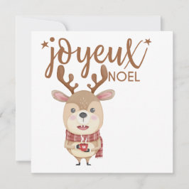 Tarjeta de felicitación Joyeux Noel, Feliz Navidad
