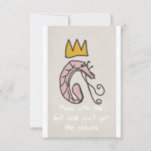 Tarjeta de felicitación: Juega con el toro. Consig