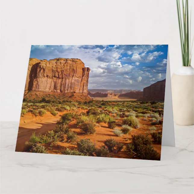 Tarjeta de felicitación Jumbo de MONUMENTO VALLEY (Anverso)