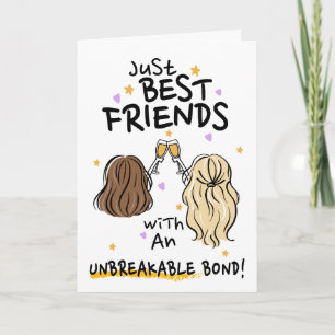 Tarjeta de felicitación "Just Best Friends"