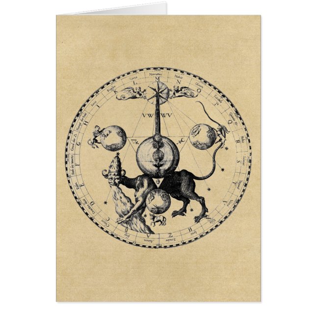 Tarjeta de felicitación Kabbalah Mandala (Frente)