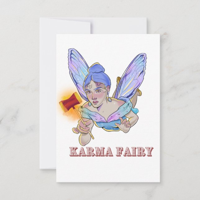 Tarjeta de felicitación Karma (Anverso)