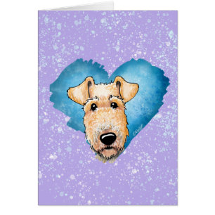 Tarjeta de felicitación KiniArt Airedale Terrier