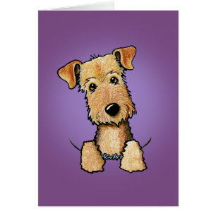 Tarjeta de felicitación KiniArt Airedale Terrier