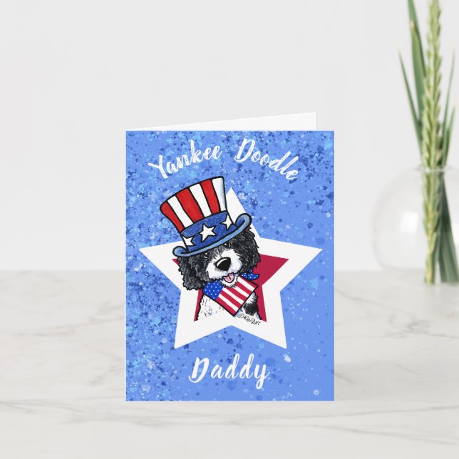 Tarjeta de felicitación KiniArt Parti Doodle (Anverso)