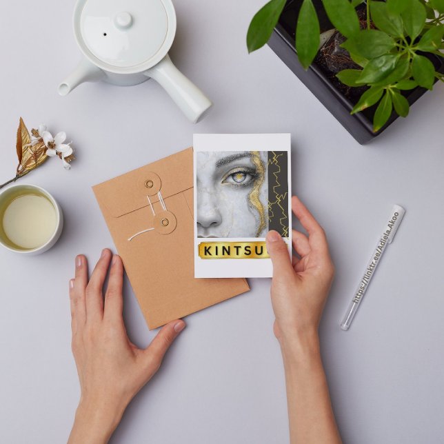 Tarjeta de felicitación KINTSUGI (KINTSUGI Greeting Card designed by Poet Adiela Akoo. Browse the collection for more great finds now!)