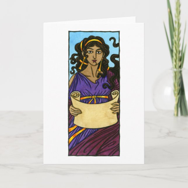 Tarjeta de felicitación Klio (Anverso)