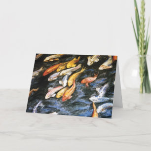 Tarjeta de felicitación Koi Fish