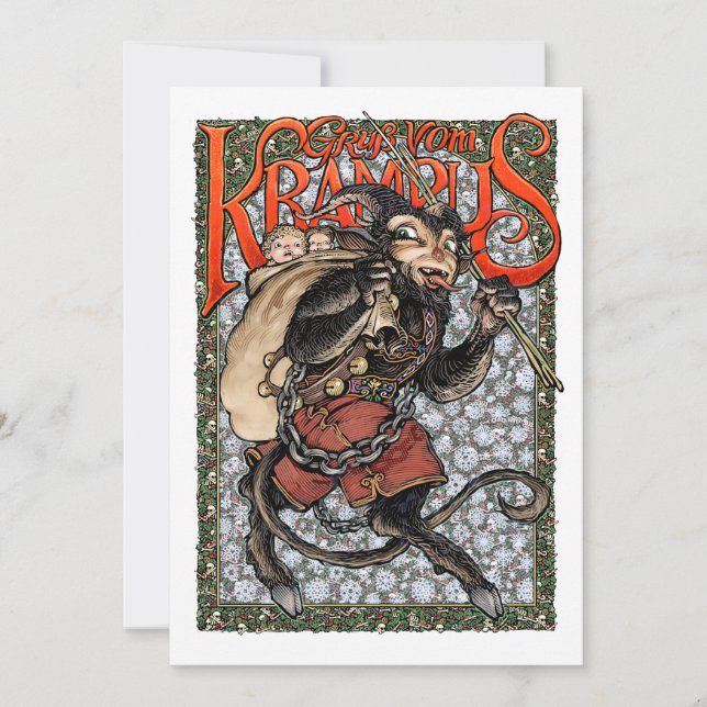 Tarjeta de felicitación Krampus 2018 (Anverso)