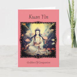 Tarjeta de felicitación Kuan Yin Tarjeta de agrade