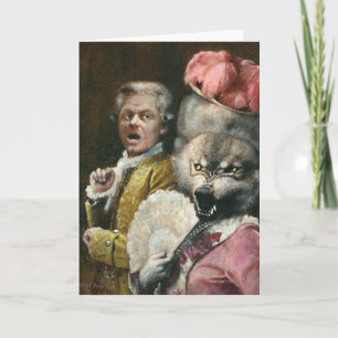 Tarjeta de felicitación La Bete Werewolf Lady