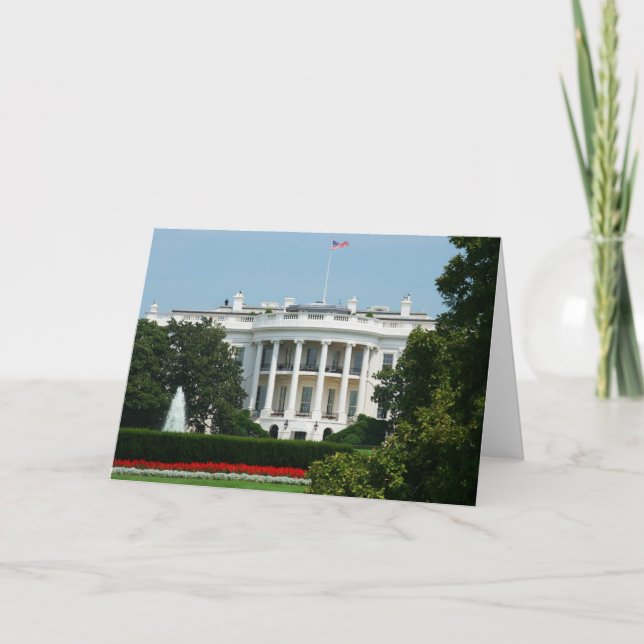 Tarjeta de felicitación "La Casa Blanca" (Anverso)