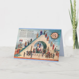 Tarjeta de felicitación - La estructura de la maso