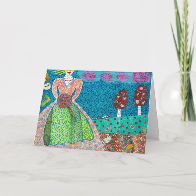 Tarjeta de Felicitación La Novia y el Zorro (Anverso)