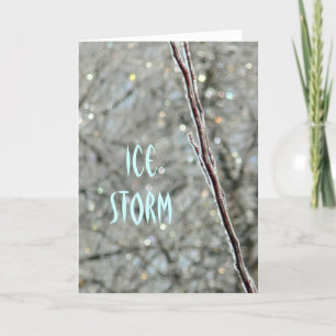 Tarjeta de felicitación, "LA TORMENTA DE HIELO LLE