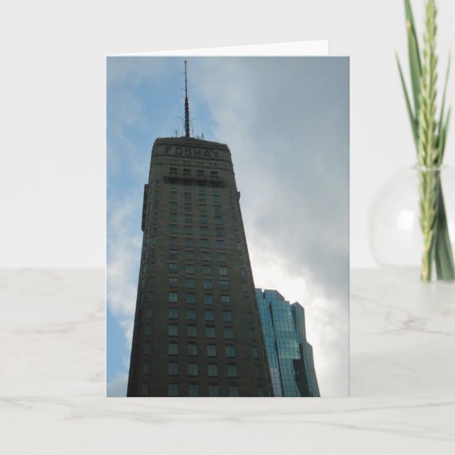 Tarjeta de felicitación "La Torre Foshay" (Anverso)