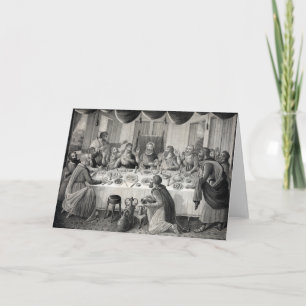 tarjeta de felicitación "La Última Cena"