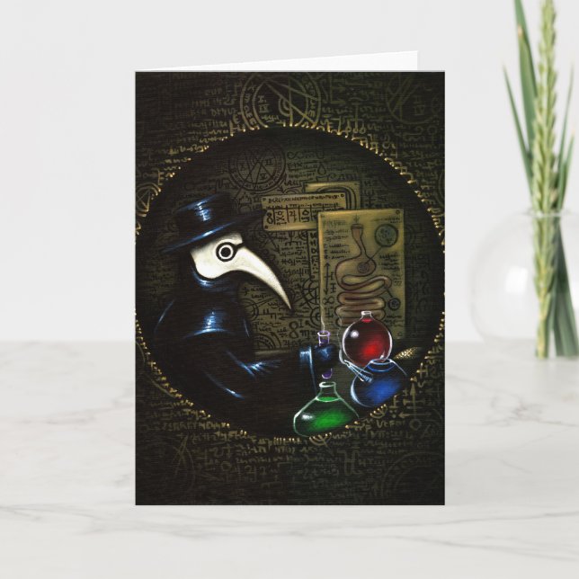 Tarjeta de felicitación "La Venganza del Alquimist (Anverso)