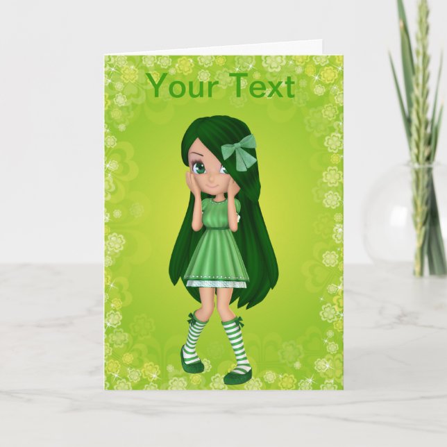 Tarjeta de felicitación Lady Lime (Anverso)