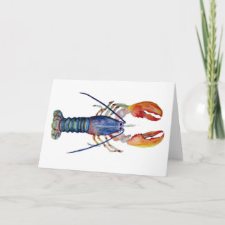 Tarjeta de felicitación, langosta