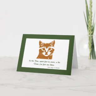 Tarjeta de felicitación: Le Chat