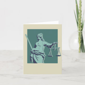 Tarjeta de felicitación legal