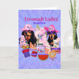 Tarjeta de felicitación Lemonade Ladies Snack Time