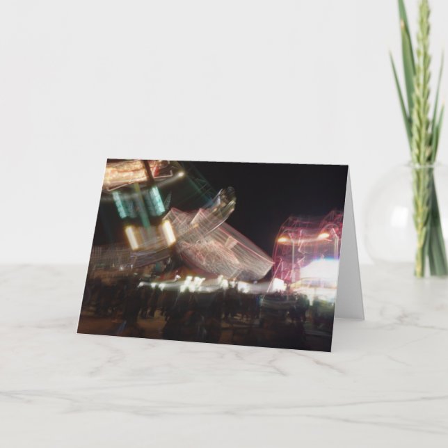 Tarjeta de felicitación lenta del carnaval del (Anverso)