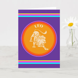 Tarjeta de Felicitación Leo