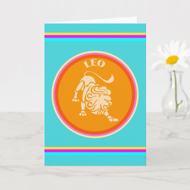 Tarjeta de Felicitación Leo (Planta pequeña)